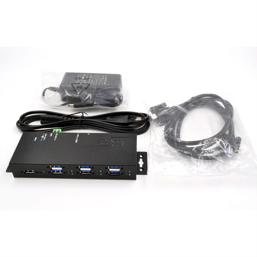 EXSYS EX-1189HMVS-3W Hub à 7 ports USB3.2 Gen1