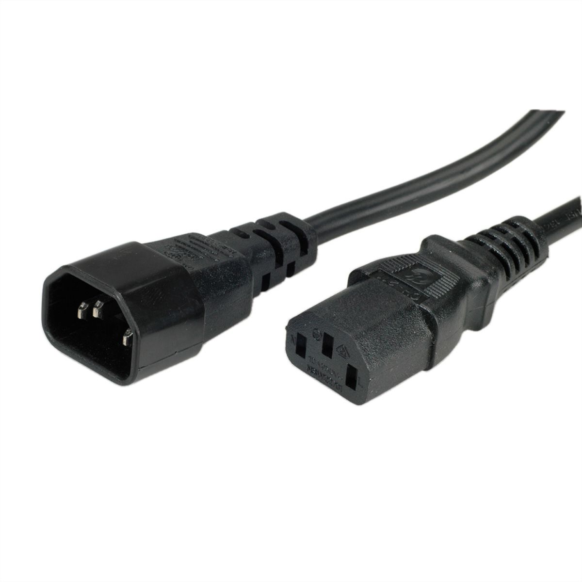 BACHMANN Câble d'alimentation C13-C14, noir, 0,5 m