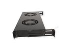 ROLINE 19" Unité de ventilation, 2 ventilateurs, thermostat, noire