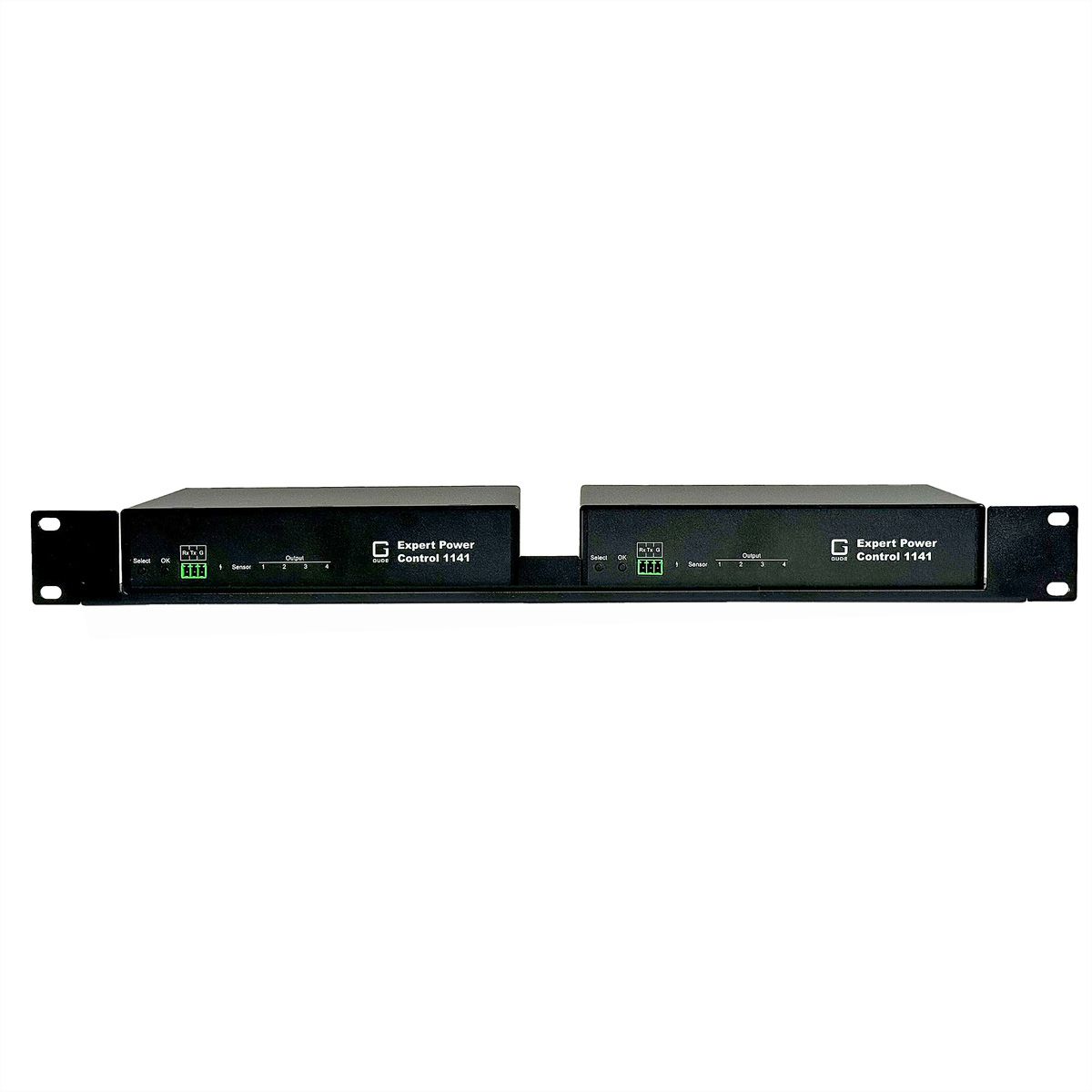 GUDE 0873 Support rack 19" pour appareils de demi-largeur