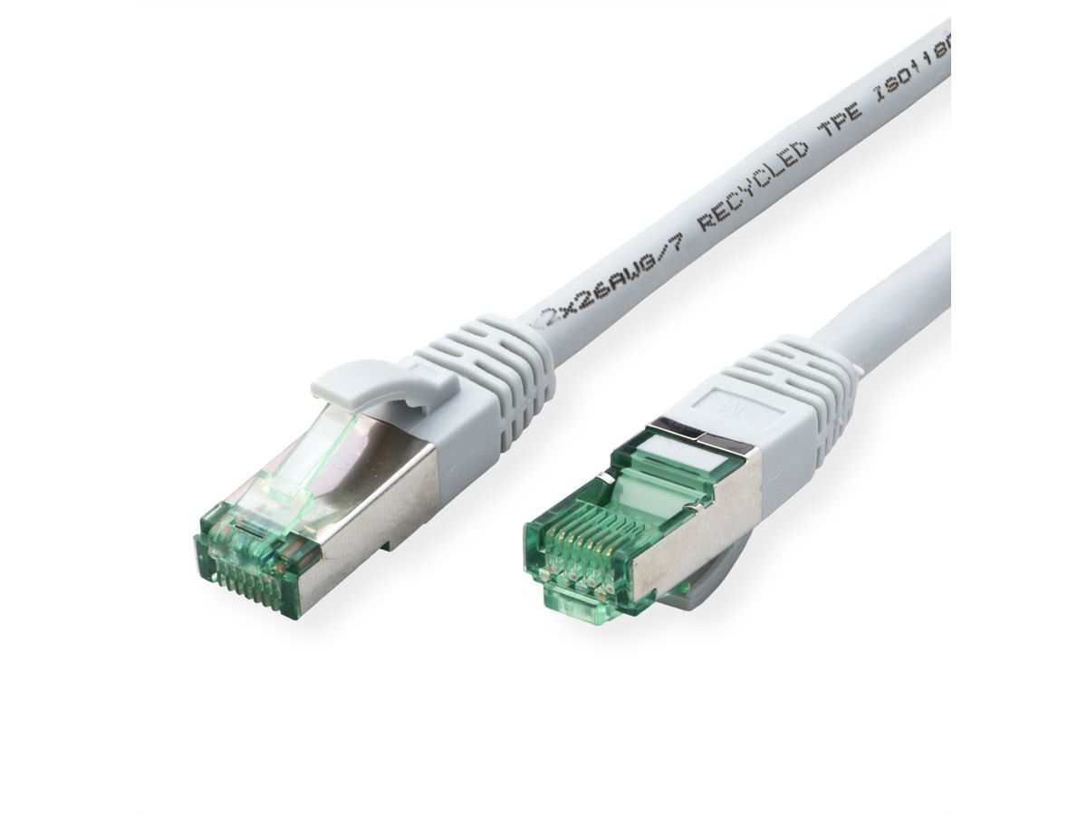 ROLINE RM Cordon Cat.6A S/FTP(PiMF), gris, 15 m