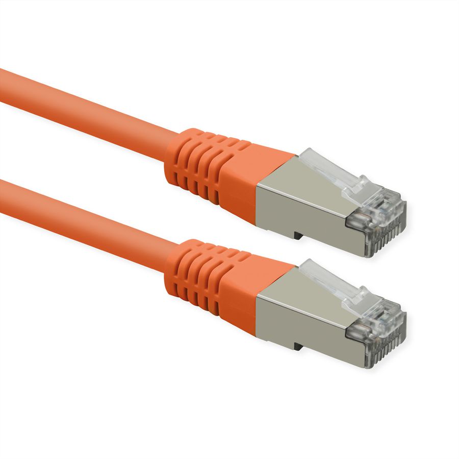 ROLINE Patchkabel Cat.6 (Class E), PoE, S/FTP (PiMF), orange, 5 m