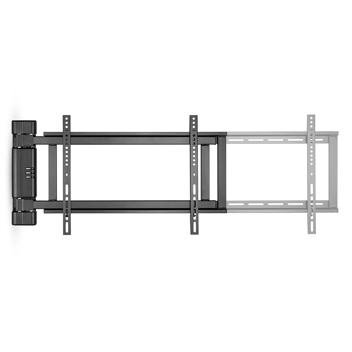 Nedis motorisierte TV-Wandhalterung 32–75" schwarz, Mur, 50 kg, orientable 170°