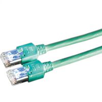 Cordon DÄTWYLER Cat.5e (Classe D) S/UTP, CU 5502 flex PVC, Hirose TM11, vert, 10 m
