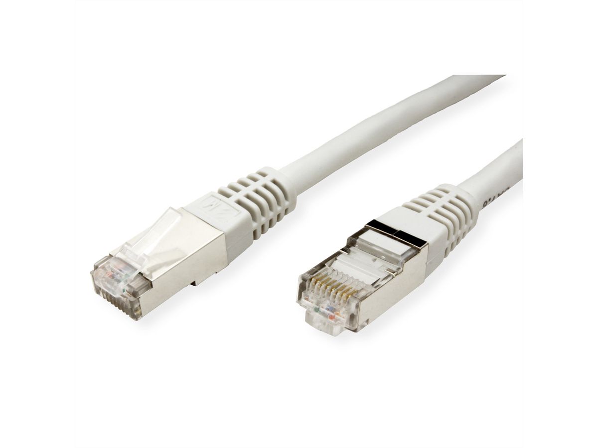 Cordon VALUE Cat.6 (Classe E) S/FTP (PiMF), gris, 10 m