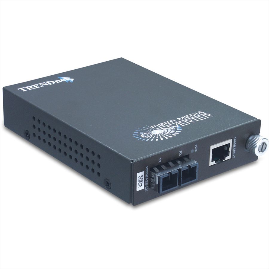 TRENDnet TFC-1000S50 Convert. FO 50KM 1000Base-T - 1000Base-FX Single Mode SC