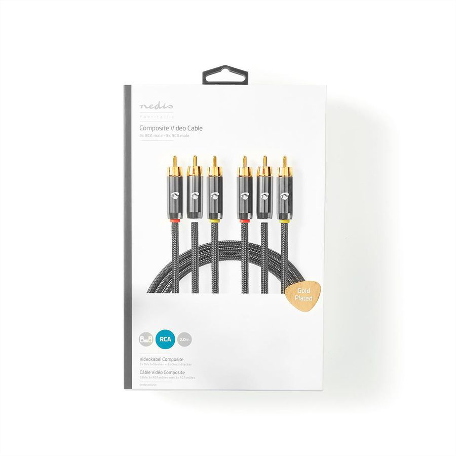 Nedis CROLINE Câble 3,5mm / 2x RCA M, 2 m