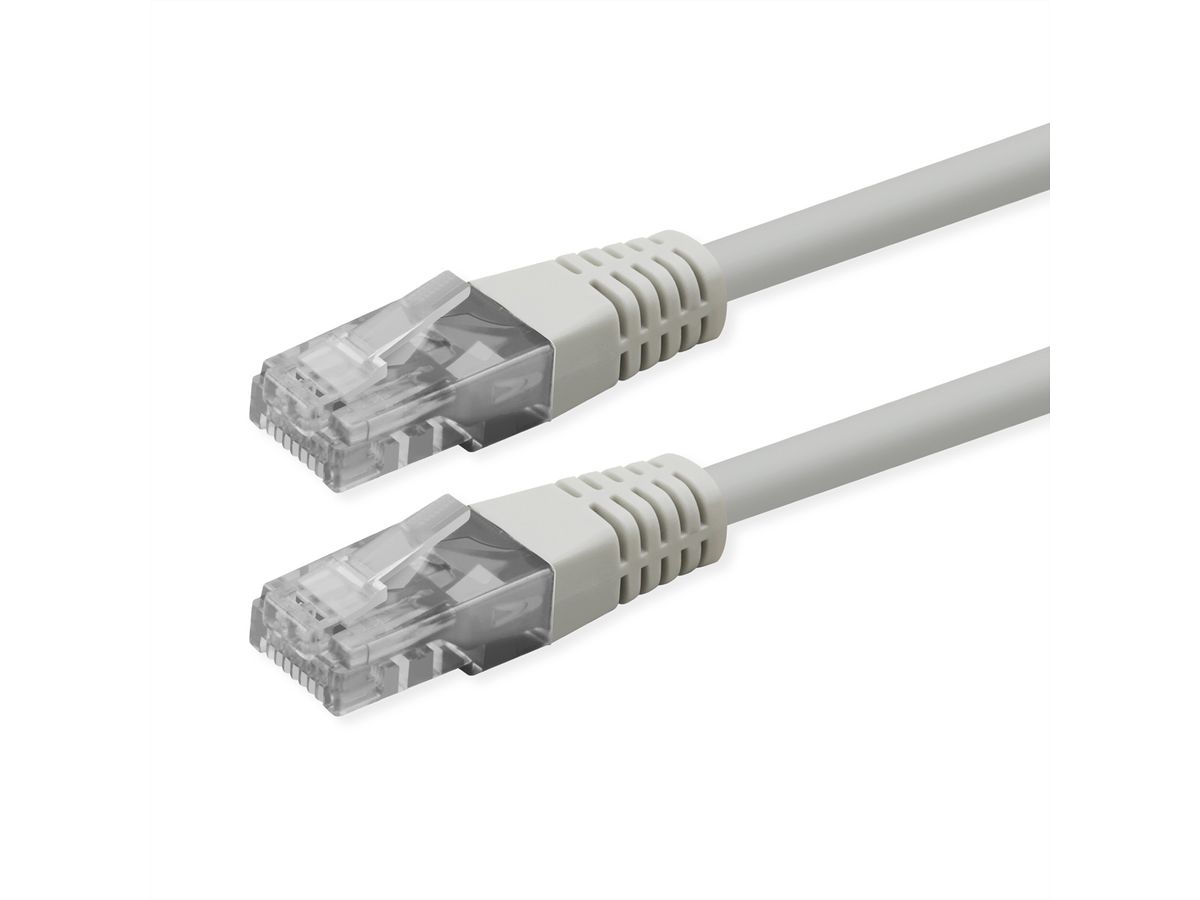 ROLINE Cordon Cat.6 (Classe E), UTP, PoE, blanc, 0,3 m