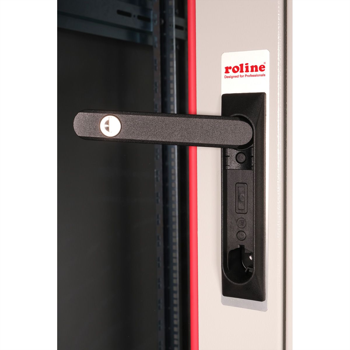 ROLINE 19-Zoll Netzwerkschrank Basic 42 HE, 600x800 BxT Glastür grau