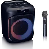 Lenco Haut-parleur PA-101BK, noir, 100 W, éclairage, microphone sans fil