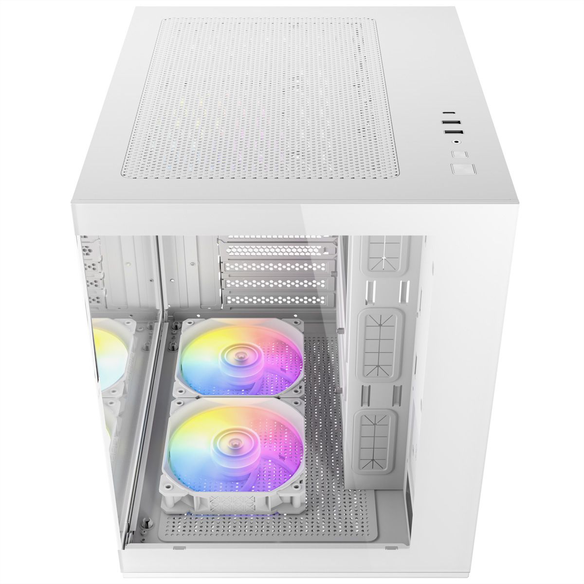 ANTEC CX60M ARGB Boîtier PC Mini Tour Micro-ATX, blanc