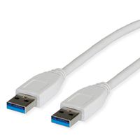 VALUE Câble USB 3.2 Gen 1 Type A-A, blanc, 1,8 m