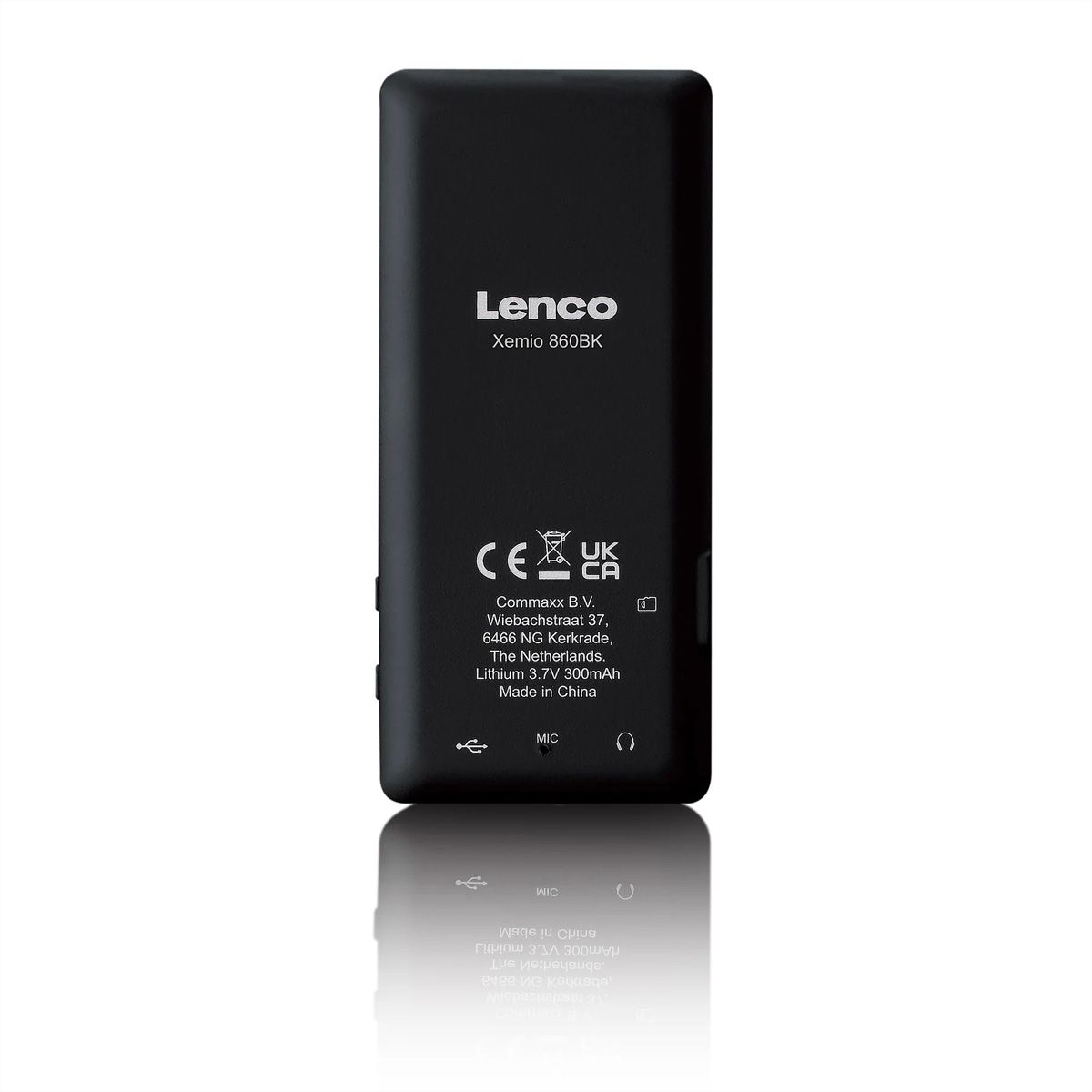 Lenco MP3/MP4-Spieler mit Bluetooth, 8 GB internem Speicher, schwarz