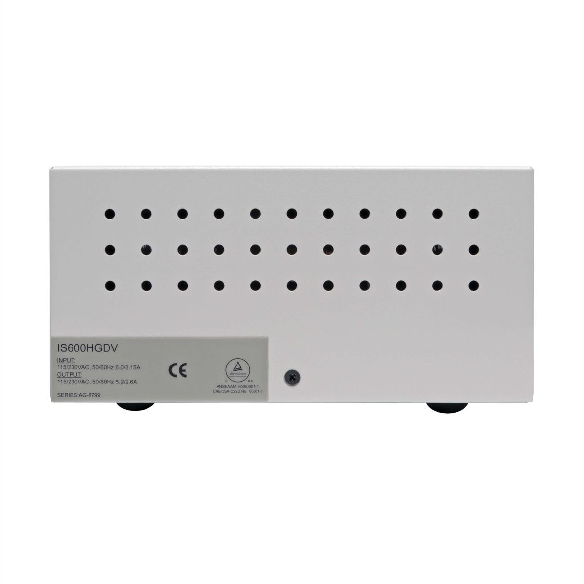 Eaton Isol. Trafo Dual-Volt. 115/230V 600W 60601-1 Medical C14 In 6 C13 Out
