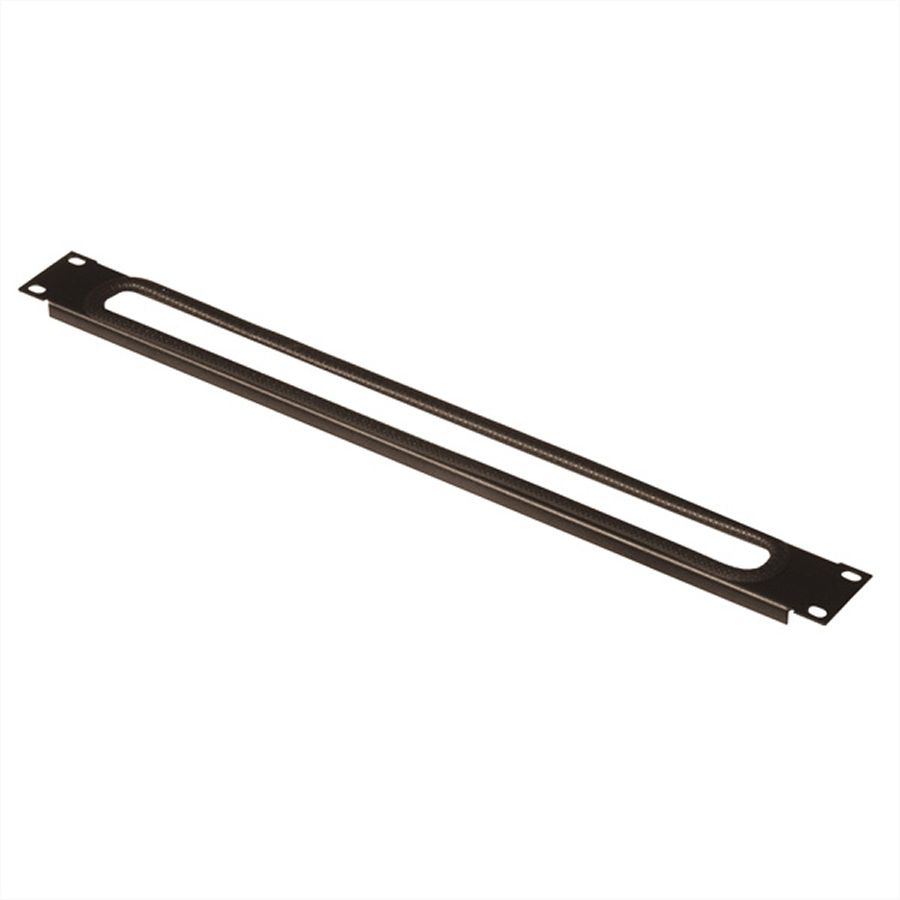 CONTEG DP-01-VENT Panneau passe-câbles 19", 1 UH, noir