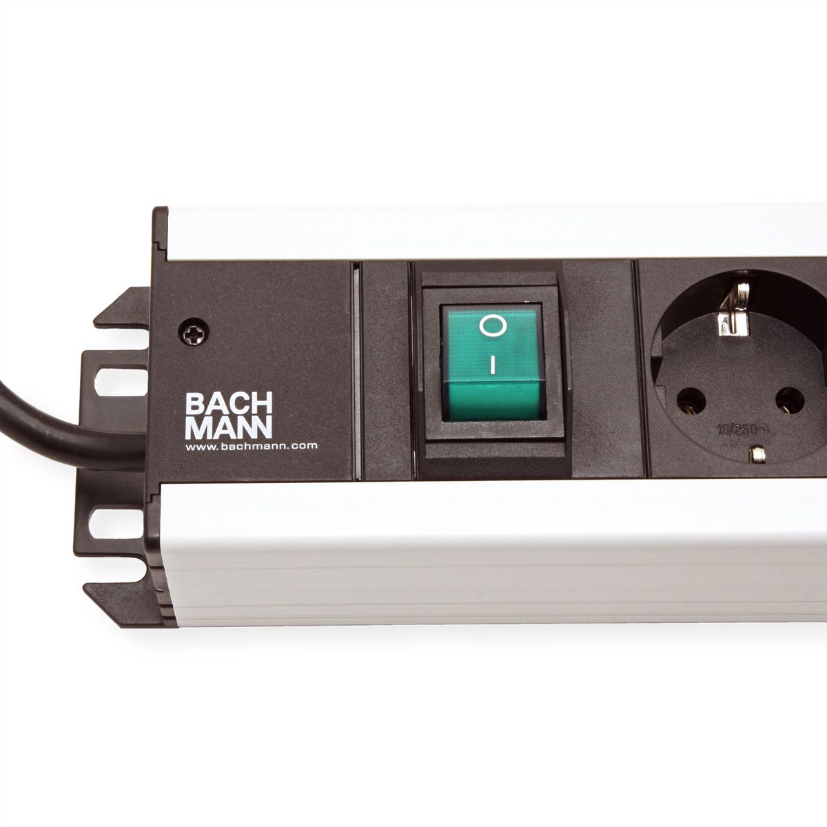 BACHMANN Handwerkerleiste 9x Schutzkontakt, Schalter, 2 m