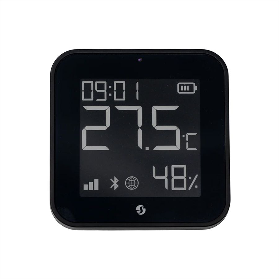 Shelly Affichage air et humidité Blu, Zigbee, noir