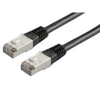 Cordon VALUE Cat.6 (Classe E) S/FTP (PiMF), noir, 10 m