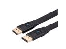 VALUE Câble DisplayPort plat v1.4, DP M - DP M, noir, 1 m