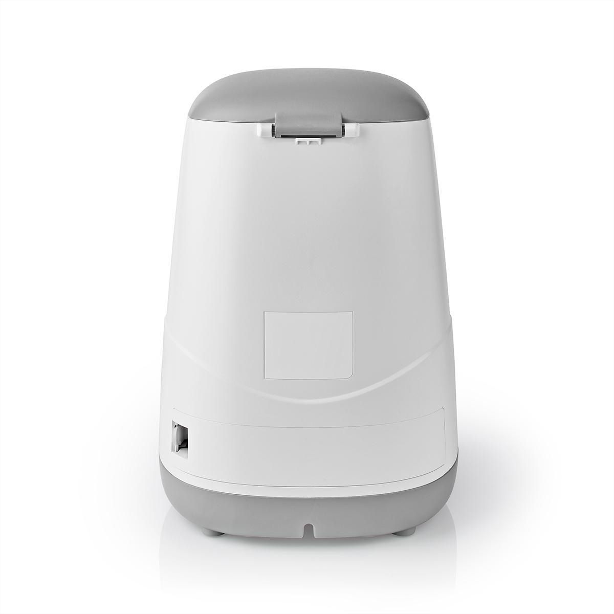 Distributeur de nourriture Nedis SmartLife Wi-Fi 3,7 l pour chiens et chats, Android™ / IOS, Blanc, Gris