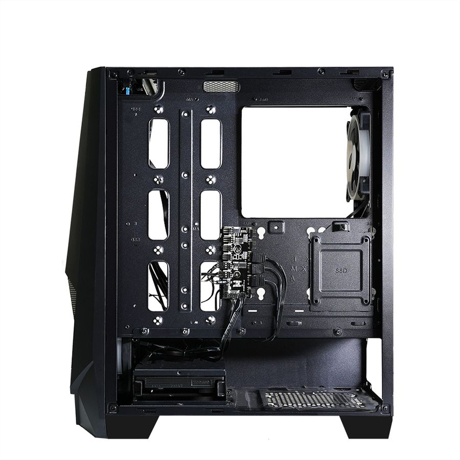 Xilence Xilent Blast X505.ARGB Gaming Boîtier PC, ARGB PWM, ATX Midi, noir