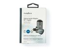Nedis Toslink Winkel Adapter, 90° abgewinkelt, ST/BU, grau