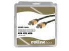 ROLINE GOLD Câble HDMI High Speed avec Ethernet, M-M, Retail Blister, 2 m