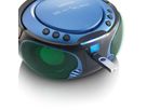 Lenco Lecteur CD SCD-550, Bleu, effet de lumière