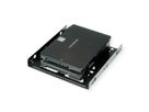 ROLINE Adaptateur de montage HDD/SSD 3.5" pour 2x HDD/SSD 2.5", métal, noir, noir