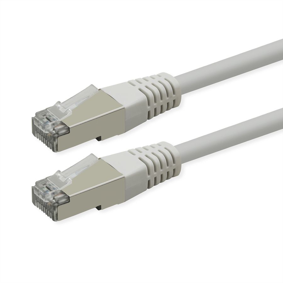 ROLINE Patchkabel Cat.6 (Class E), PoE, S/FTP (PiMF), weiß, 5 m