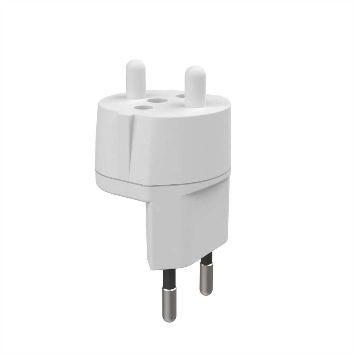 Adaptateur fixe D, prise de sécurité/CH, 2 pôles, T11, blanc, Bulk