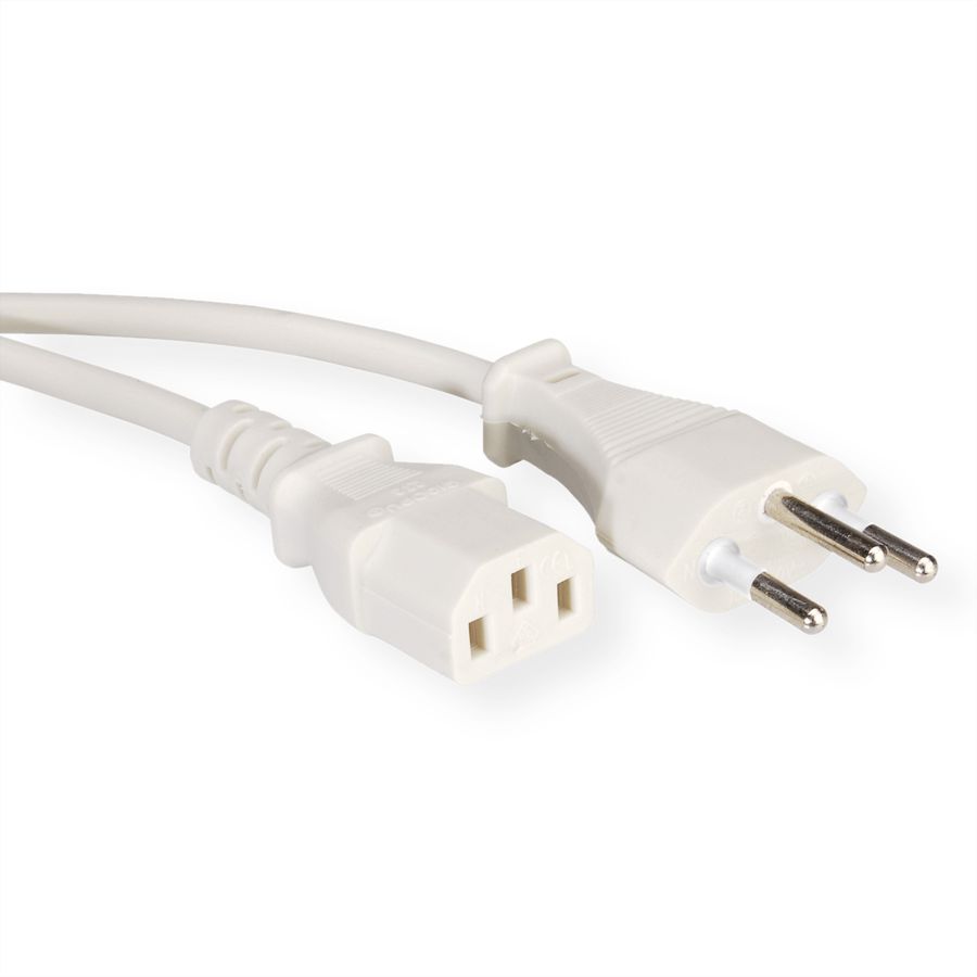 Câble d'alimentation VALUE (CH), blanc, 1,8 m