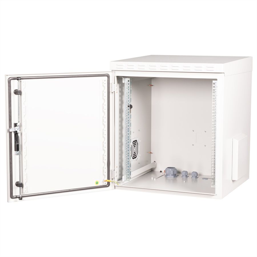 ROLINE 19-Zoll Wandgehäuse Pro 12 HE, 600x600 BxT IP55 outdoor grau