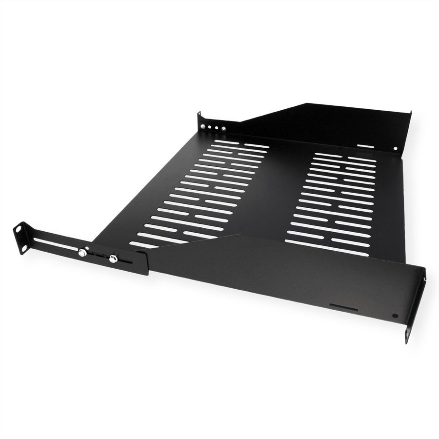 VALUE Etagère 19", 485 x 400mm, 2UH, max. 25kg, noir