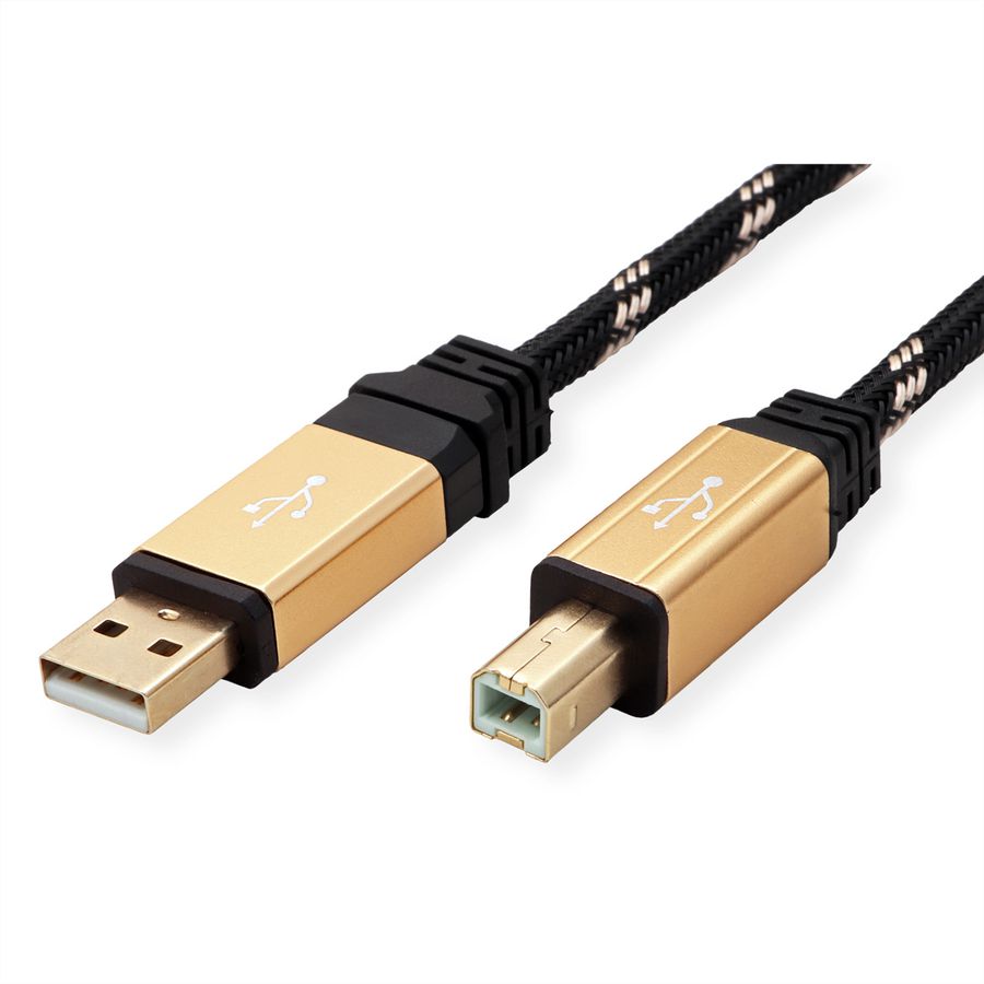 ROLINE GOLD Câble USB 2.0, type A-B, 1,8 m