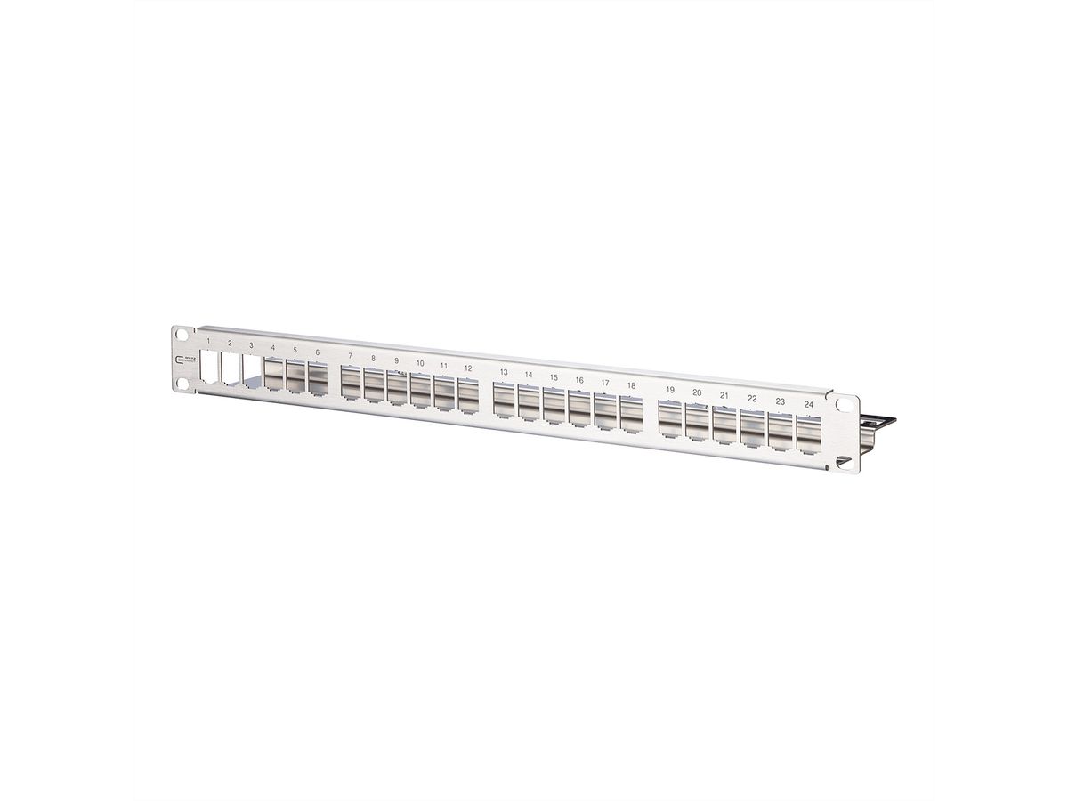 METZ CONNECT Module support de module 19 pouces 1U , 24 ports acier non équipés