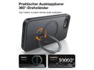 Torras Ostand 360° Spin Schutzhülle, iPhone 16e, MagSafe, schwarz