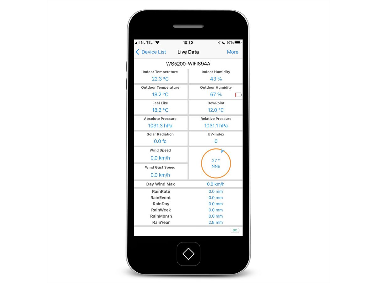 Alecto Station météo WS5200 6 en 1 WIFI avec application