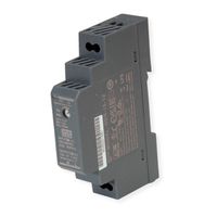 MEAN WELL HDR-15-12 Alimentation industrielle DIN 15W 12V DC, Anthracite