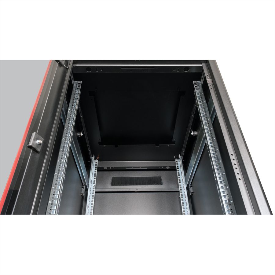 ROLINE 19" Baie réseau Pro 32U, 600x800 LxP Porte verre noir