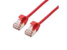 ROLINE U/FTP DataCenter Patchkabel Kat.6A (Class EA), LSOH, slim, rot, 2 m