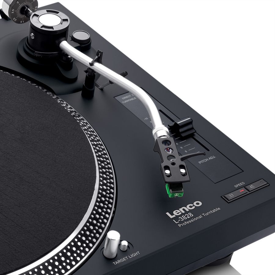 Lenco Platine vinyle L-3828BK, noir