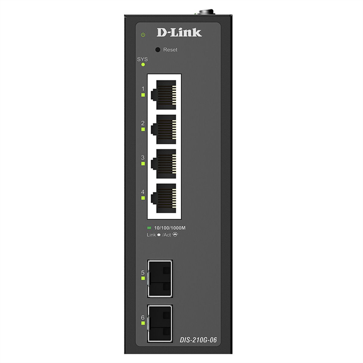 D-Link DIS-210G-06 6-Port Switch, Smart Managed Gigabit Industrial