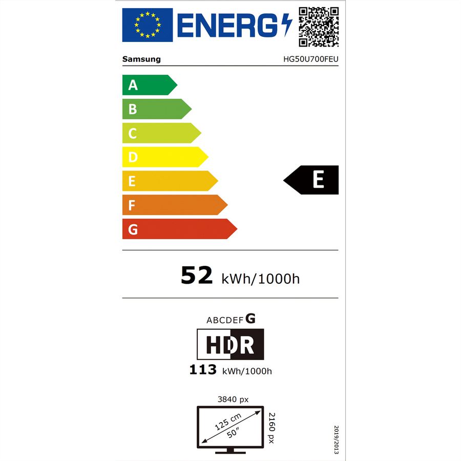 Samsung Hotel TV HG50U700, 50", noir