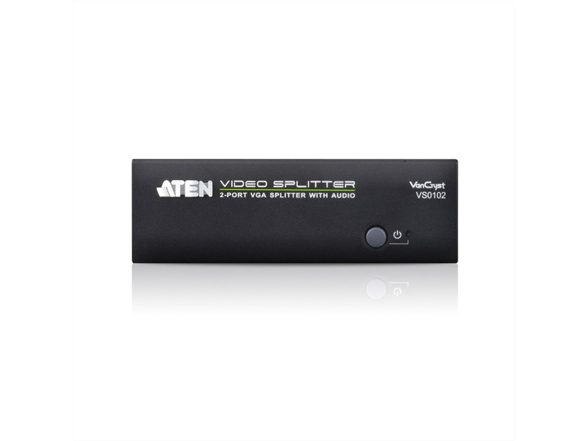 ATEN VS0102 Splitter Vidéo, 450MHz, Audio, RS232, 2 écrans