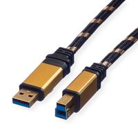 ROLINE GOLD Câble USB 3.2 Gen 1, type A - B, M/M, 3 m