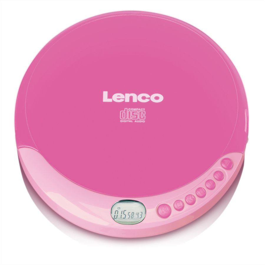 Lenco Lecteur CD portable CD-011PK rose