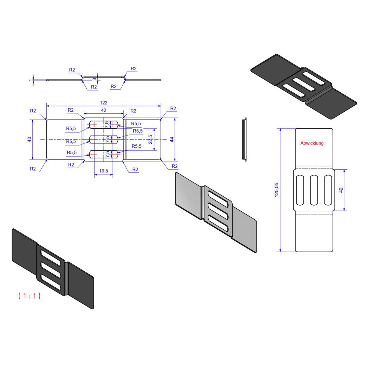 BACHMANN Equerre de raccordement PDU Basic