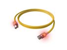 Cordon EasyLan DualBoot® LED Cat.6A (Classe EA) S/FTP, LSOH, jaune, 1 m