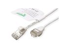 ROLINE GREEN Cordon DataCenter U/FTP Cat.6A (Classe EA), LSOH, slim, blanc, 2 m